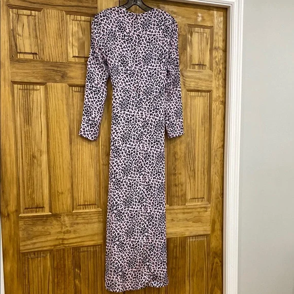 Maje Light Purple Leopard Print Dress size 34 - Picture 10 of 14